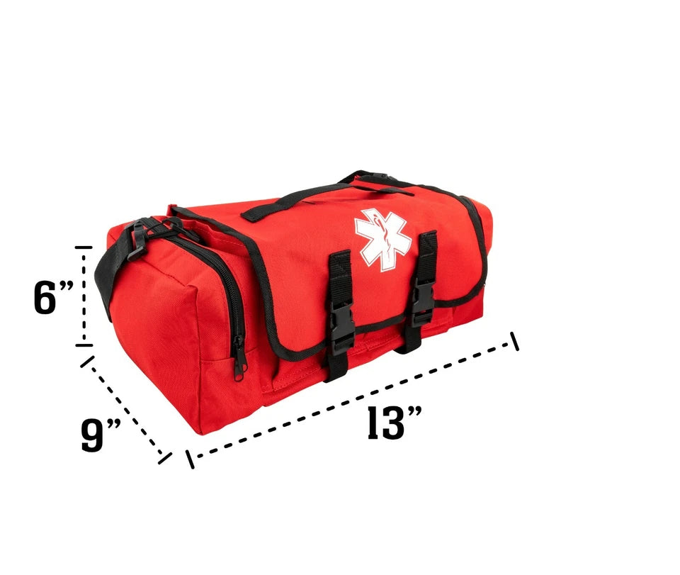 LINE2design First Aid Bag - Medical Supplies Trauma First Responder Bag - Red