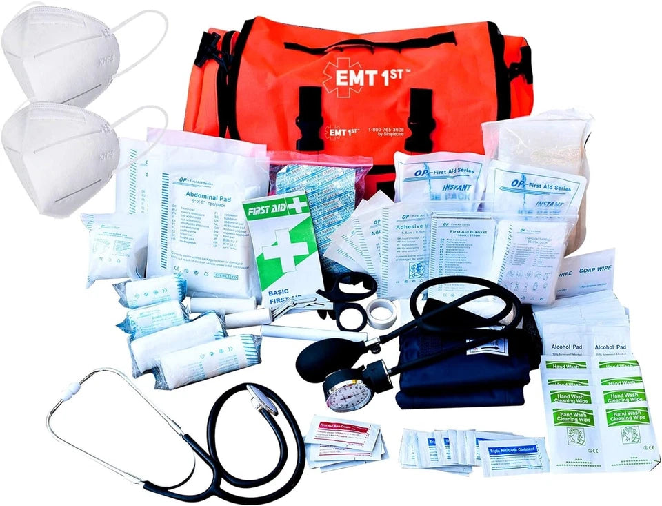 1st Emergency Responder First Aid Kit | Medical Trauma Bag for Disaster Prep