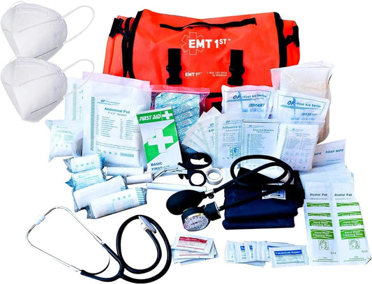 1st Emergency Responder First Aid Kit | Medical Trauma Bag for Disaster Prep