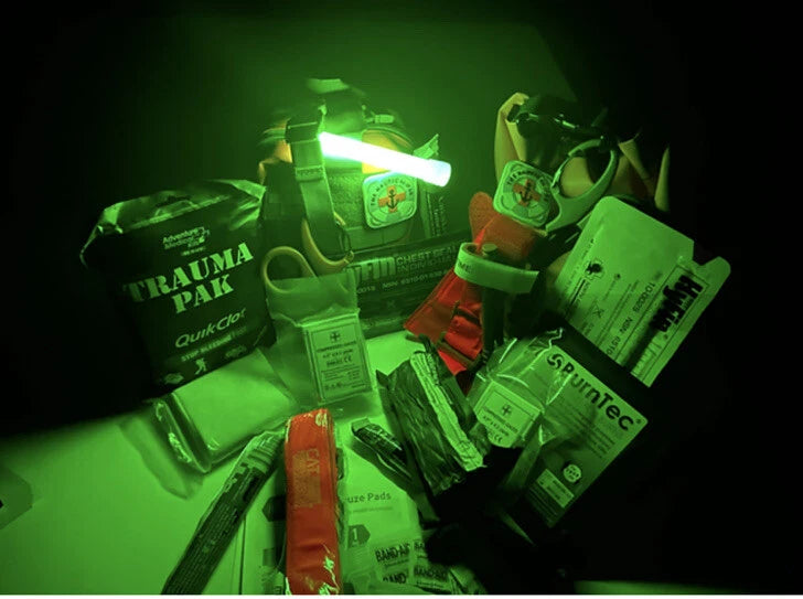 Individual First Aid Kit (IFAK) Tactical Pouch with Waterproof Dry Bag