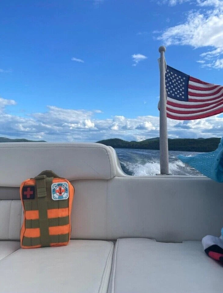 Individual First Aid Kit (IFAK) Tactical Pouch with Waterproof Dry Bag