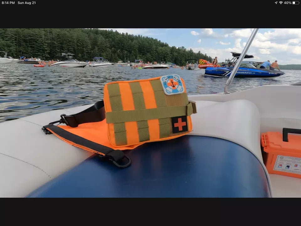 Individual First Aid Kit (IFAK) Tactical Pouch with Waterproof Dry Bag