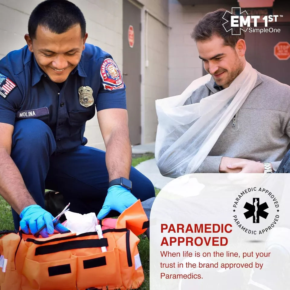 1st Emergency Responder First Aid Kit | Medical Trauma Bag for Disaster Prep