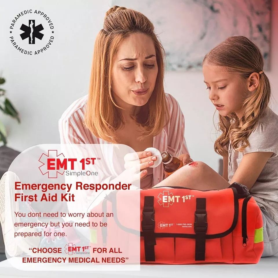 1st Emergency Responder First Aid Kit | Medical Trauma Bag for Disaster Prep